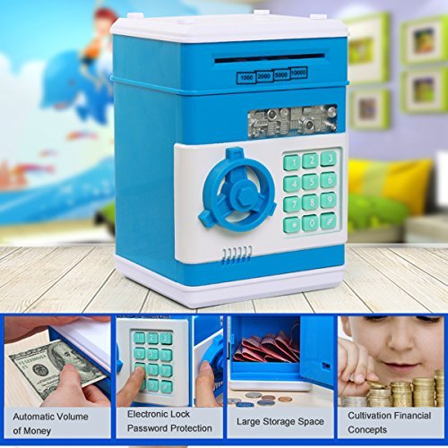 Electronic Piggy Bank Mini ATM – পাসওয়ার্ড সুরক্ষিত স্মার্ট মানি সেভিং বক্স - Image 4