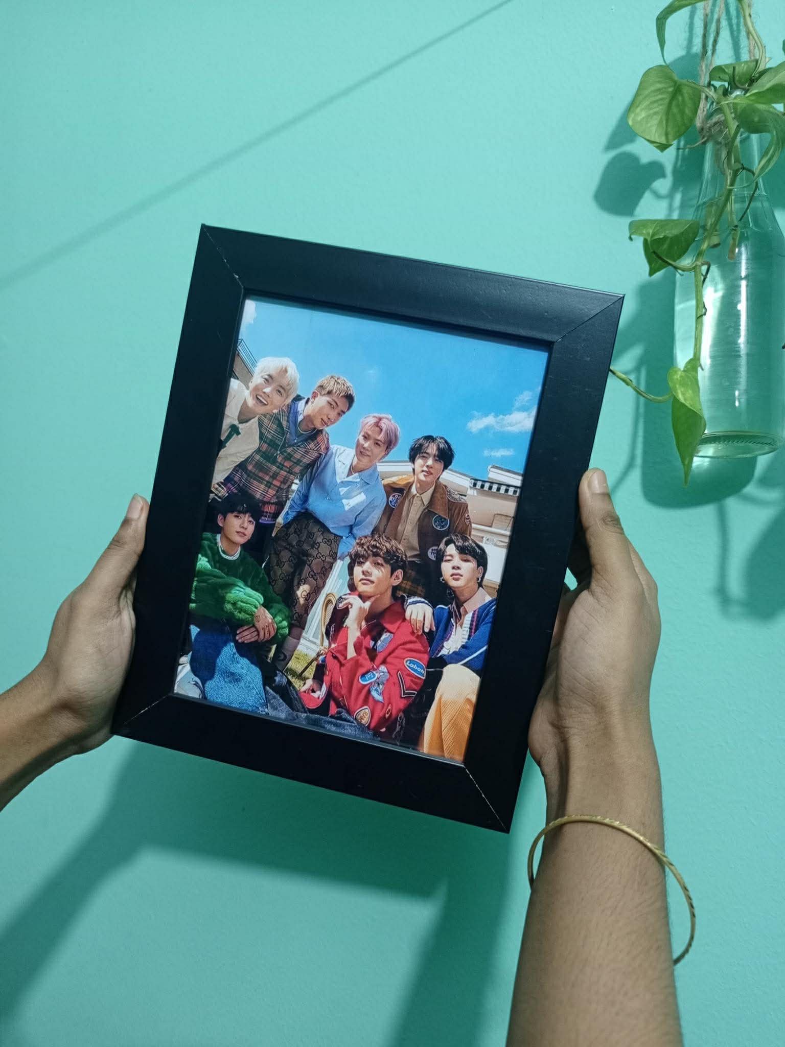 BTS PVC Photo Frame – 8×6 Inch Premium K-Pop Wall & Desk Frame