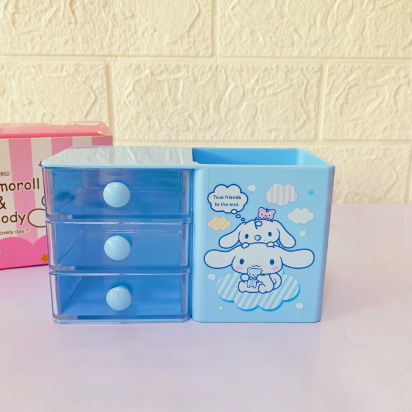 đ¸ Cute Desktop Pen Holder Storage Box with Mini Drawers | Student Girl Stationery Organizer - Image 3